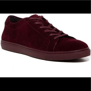 Kenneth Cole Kam Lace Up Fashion Sneaker Burgundy